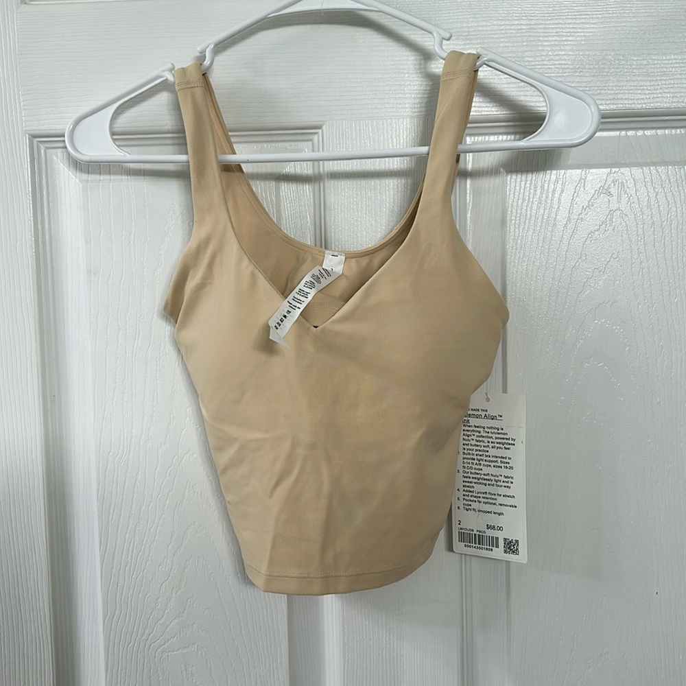 NWT Lululemon Align Tank Top  Size 2 Women